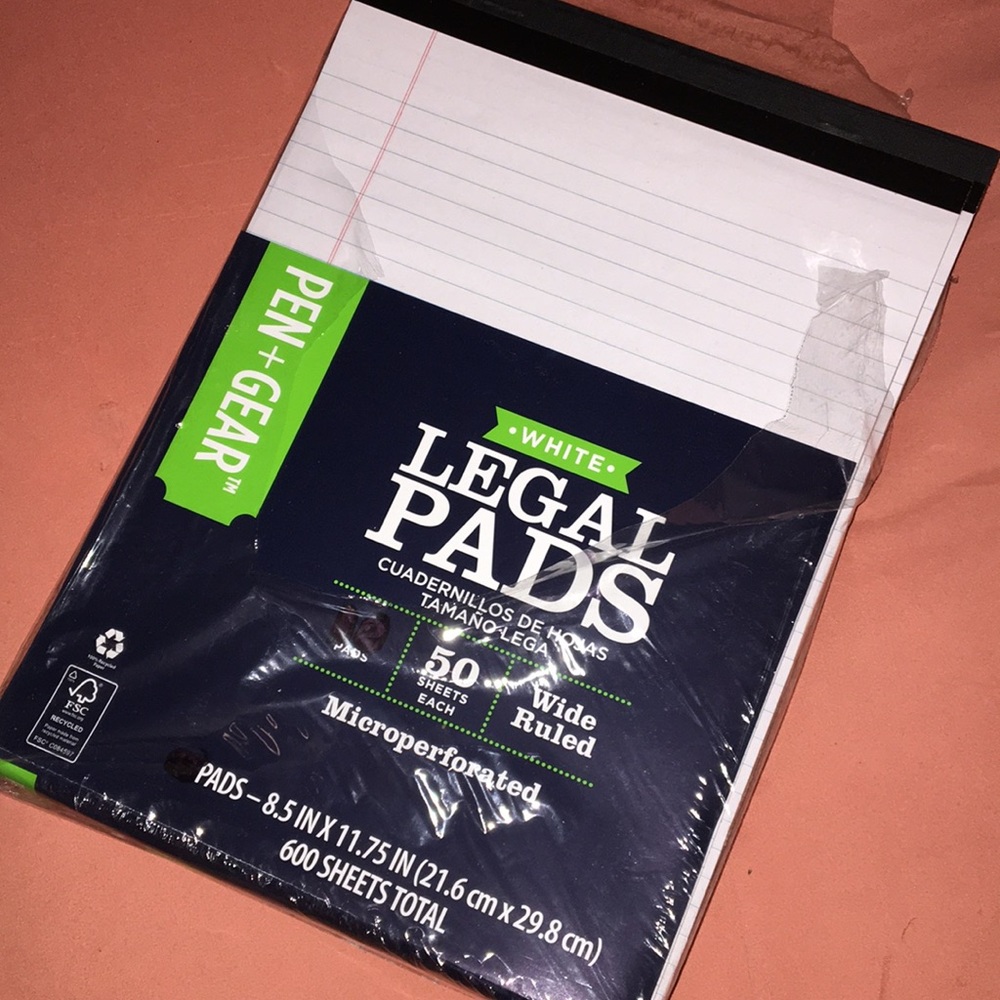 LOT OF LEGAL PADS